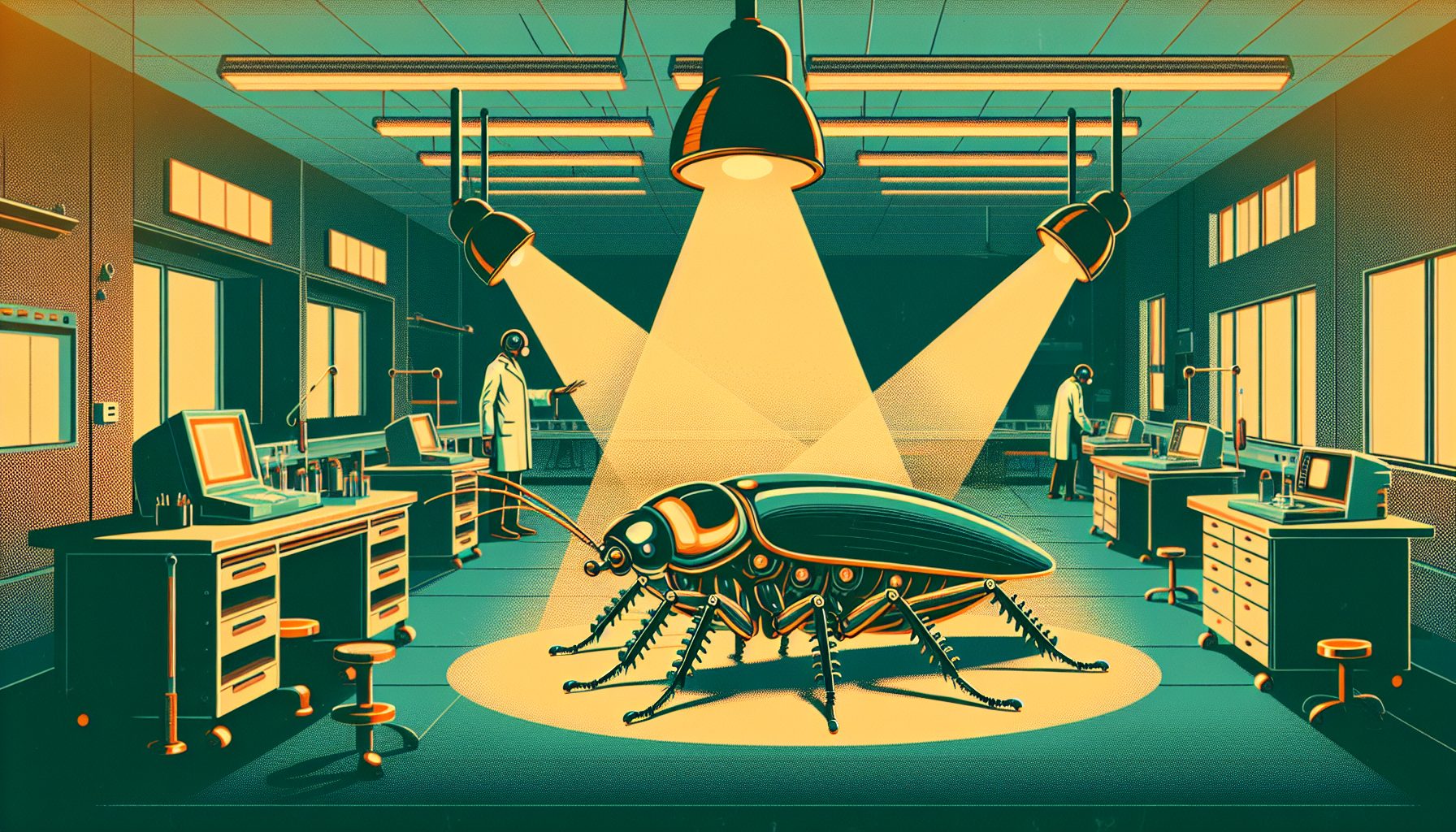 Cyborg Cockroaches Guided by UV Light!