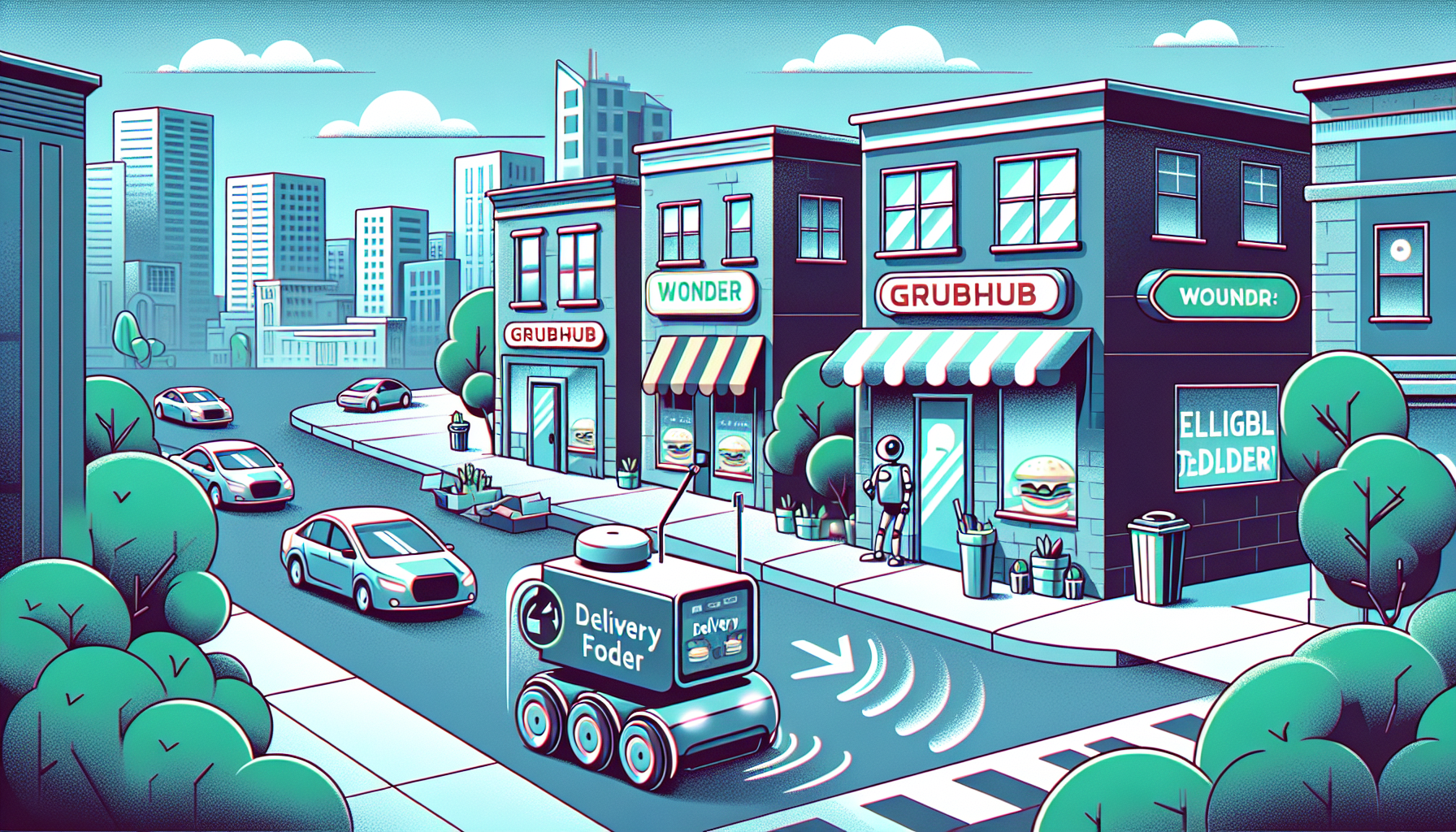 Grubhub Launches Robot Food Delivery Pilot